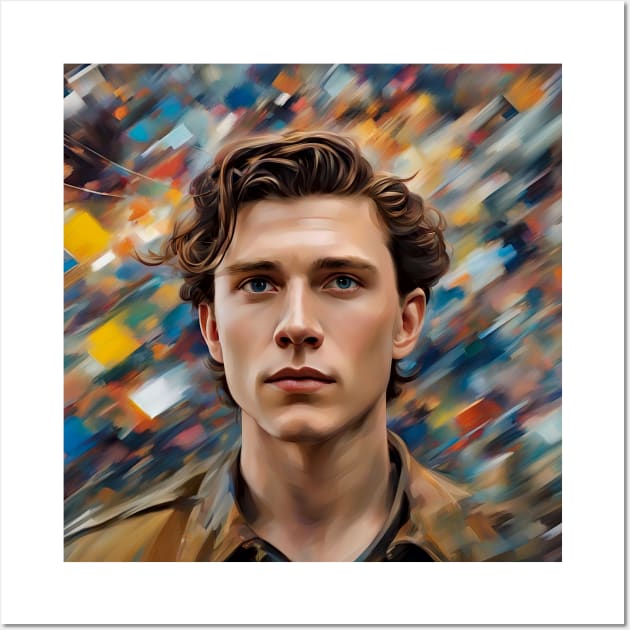 Portrait of  Tom Holland Wall Art by bogfl